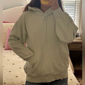 TNA boyfriend pastel green hoodie